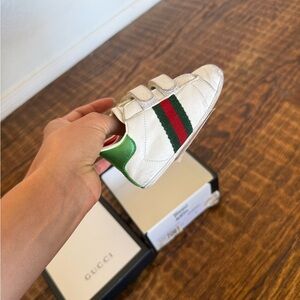 Baby Ace leather Gucci sneaker 18 month